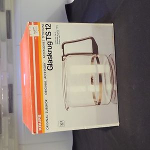 KRUPS Glaskrug TS 12 GREY Coffee Replacement NEW